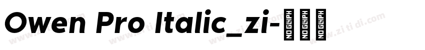 Owen Pro Italic_zi字体转换